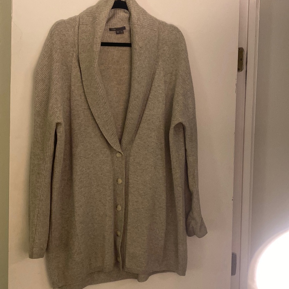Vince Wool and Cashmere Shawl Collar Cardigan